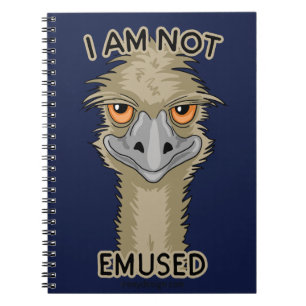 Caderno Espiral Eu não sou chalaça engraçada do Emu de Emused