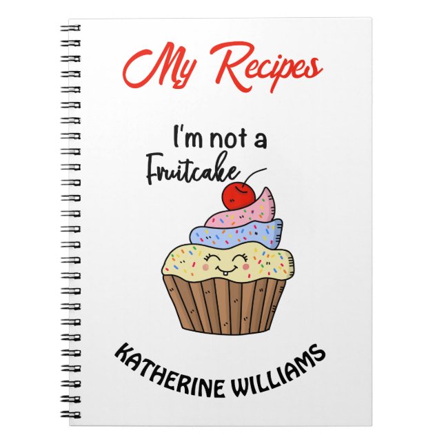 Caderno Espiral Eu não sou um costume frutífero (Frente)