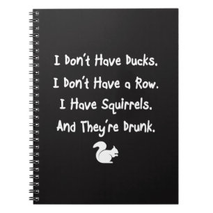 Caderno Espiral Eu não tenho patos