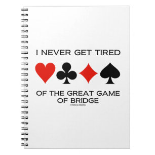 Caderno Espiral Eu nunca obtenho cansado do grande jogo da ponte