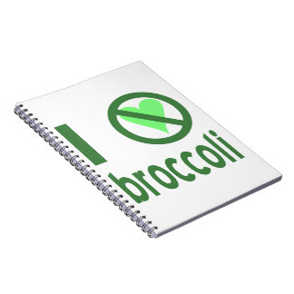 Caderno Espiral Eu Odeio Broccoli