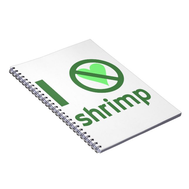 Caderno Espiral Eu Odeio Camarão (Lado Direito)