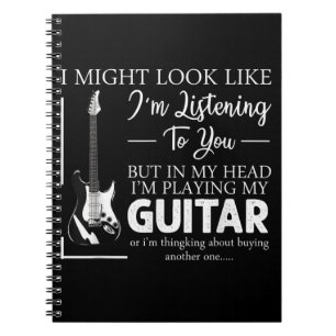 Caderno Espiral Eu poderia parecer que estou ouvindo seu violão de