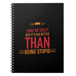 Caderno Espiral Eu posso ser um notebook maluco