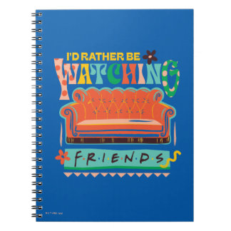 Caderno Espiral Eu Preferencialmente assistindo aos amigos™ gráfic