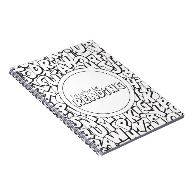 Caderno Espiral Eu Preferencialmente Lendo Notebook (Lado Direito)