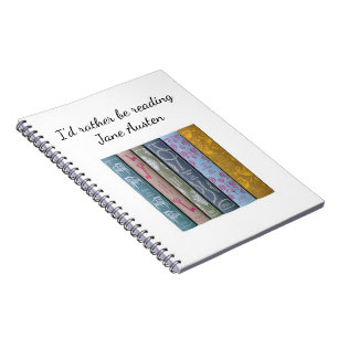 Caderno Espiral Eu preferencialmente ler Jane Austen