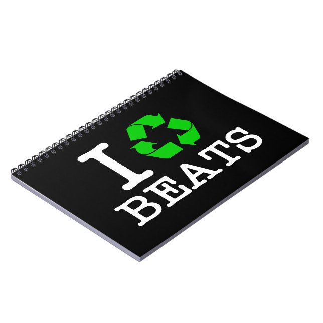 Caderno Espiral Eu Reciclar Beats (Left Side)