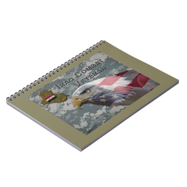 Caderno Espiral Eu Servi - Irag Combat Veteran (Left Side)