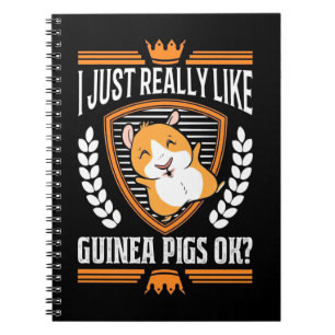 Caderno Espiral Eu Só Adoro Porco De Guiné