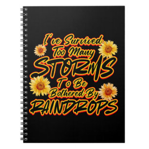 Caderno Espiral EU SOBREVIVI A MUITAS TEMPestades PARA SER INCOMOD