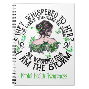 Caderno Espiral Eu Sou A Tempestade Consciência Da Saúde Mental