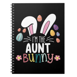 Caderno Espiral Eu Sou A Tia Bunny Páscoa Roupas De Família