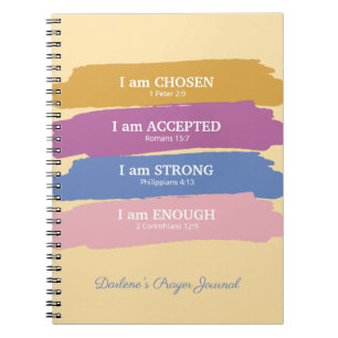 Caderno Espiral Eu sou Bíblia Versos Personalizado