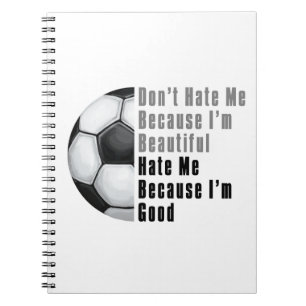 Caderno Espiral Eu Sou Bonito Eu Sou Bom Bola De Futebol