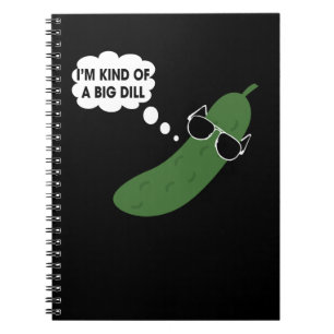 Caderno Espiral Eu sou meio que um grande picles engraçado