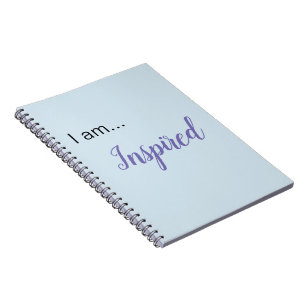 Caderno Espiral "Eu sou... Notebook inspirado"