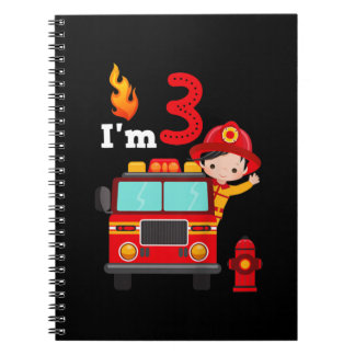 Caderno Espiral Eu sou o aniversário de 3 anos