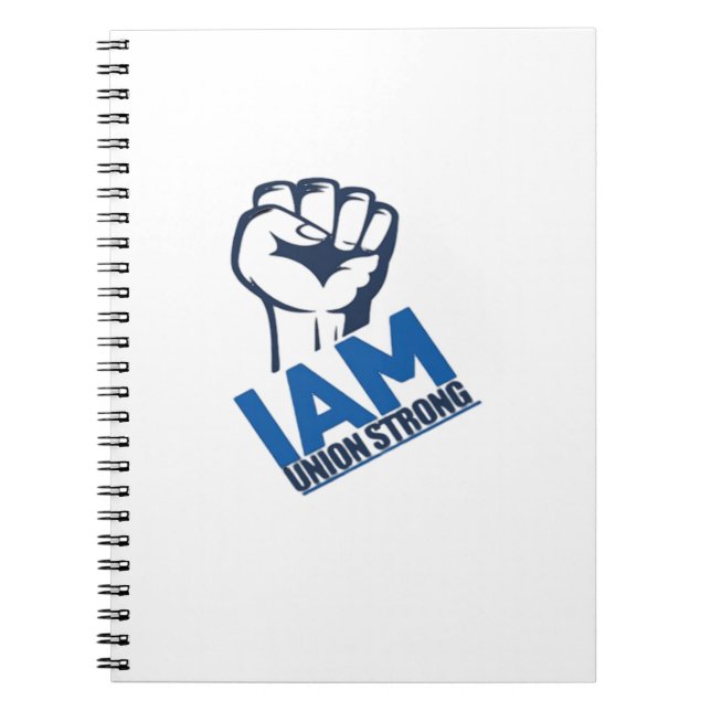 Caderno Espiral Eu sou o sindicato forte - Dia do Trabalho (Frente)