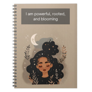 Caderno Espiral Eu sou poderoso, enraizado e sangrando