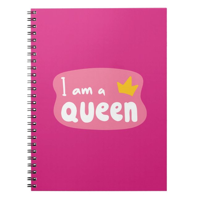Caderno Espiral Eu Sou Rainha – Corporativo Elegante (Frente)