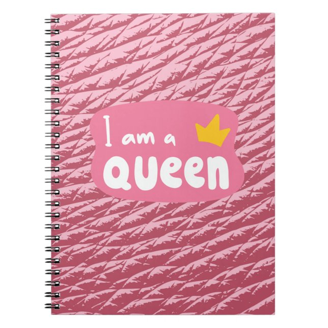 Caderno Espiral Eu Sou Rainha – Corporativo Elegante (Frente)