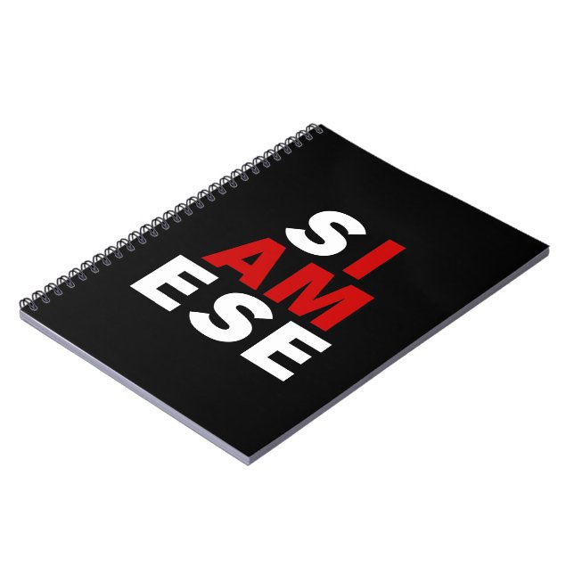 CADERNO ESPIRAL EU SOU SIAMESE (Left Side)