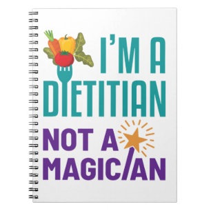 Caderno Espiral Eu sou um Dietitiano não um mágico