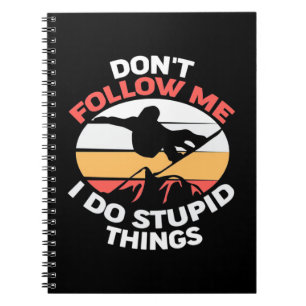 Caderno Espiral Eu Sou Um Snowboarder Não Me Siga