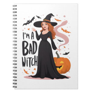 Caderno Espiral Eu sou uma bruxa má