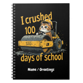 Caderno Espiral Eu Superei 100 Dias de Escola Celebre o 100º Dia