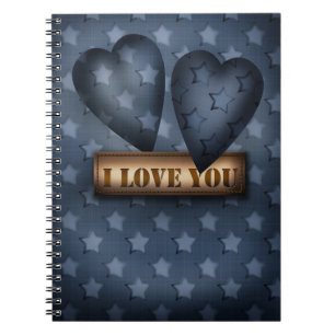 Caderno Espiral Eu te amo