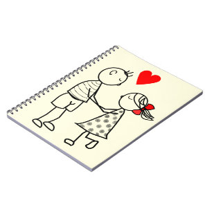 CADERNO ESPIRAL EU TE AMO