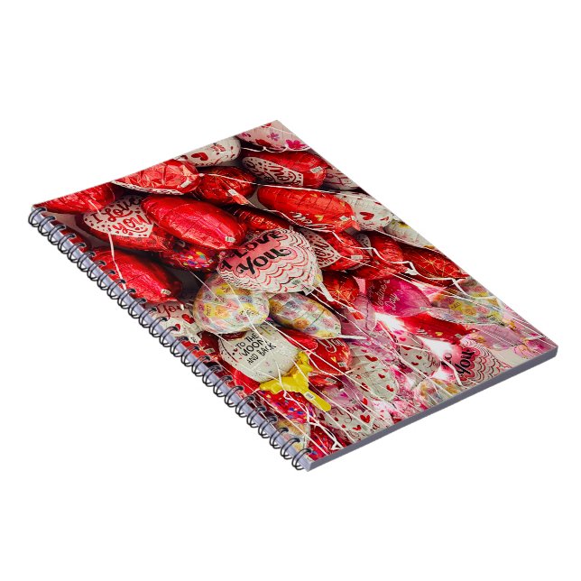 Caderno Espiral Eu Te Amo À Lua E De Volta (Lado Direito)