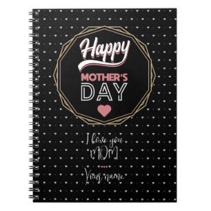Caderno Espiral Eu te amo mãe