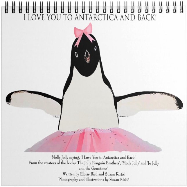 Caderno Espiral Eu te amo na Antártica e de volta! Notebook espira (Criador carregado)