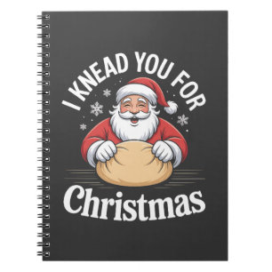 Caderno Espiral Eu Te Conheço Para A Padaria De Natal Xmas