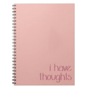 Caderno Espiral Eu Tenho Pensamentos Simples Diário