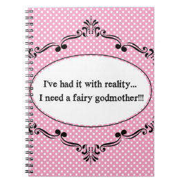 Caderno Espiral Eu tive-o com realidade, mim preciso uma madrinha