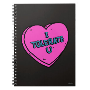 Caderno Espiral Eu tolero U