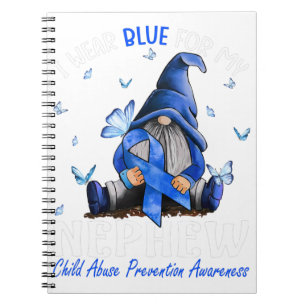 Caderno Espiral Eu Visto Azul Para A Prevenção De Abuso Infantil N