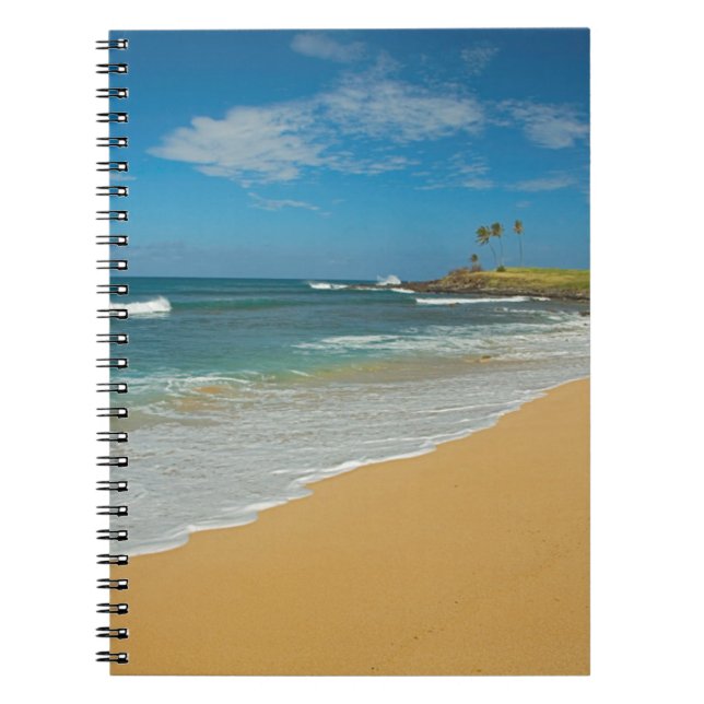 Caderno Espiral EUA, Havaí, ilha de Molokai, praia de Three Mile (Frente)