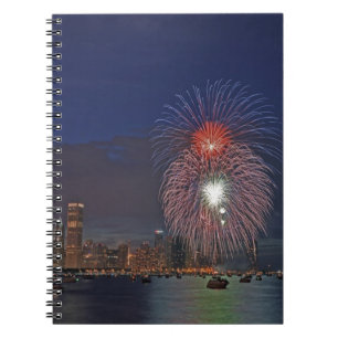 Caderno Espiral EUA, Illinois, Chicago, fogos de artifício de Quat
