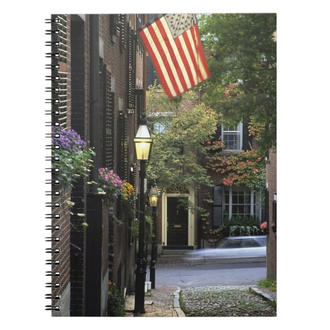 Caderno Espiral EUA, Massachusetts, Boston, Beacon Hill. (Frente)