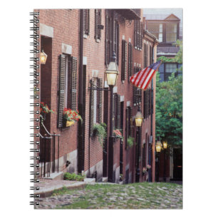 Caderno Espiral EUA, Massachusetts, Boston, Casas ao longo de Acor