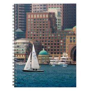 Caderno Espiral EUA, Massachusetts. Vista panorâmica da orla marít