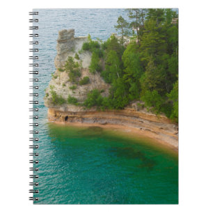 Caderno Espiral EUA, Michigan. Formação de Rocha Miner's Castle