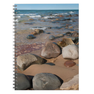 Caderno Espiral EUA, Michigan. Pedras Arredondadas Em 12 Mile