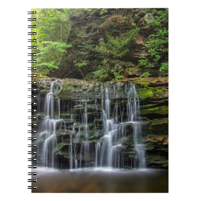 Caderno Espiral EUA, Pensilvânia, Benton. Cascata Em Rickets (Frente)