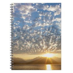 Caderno Espiral EUA, Washington, Seabeck. Pôr do sol